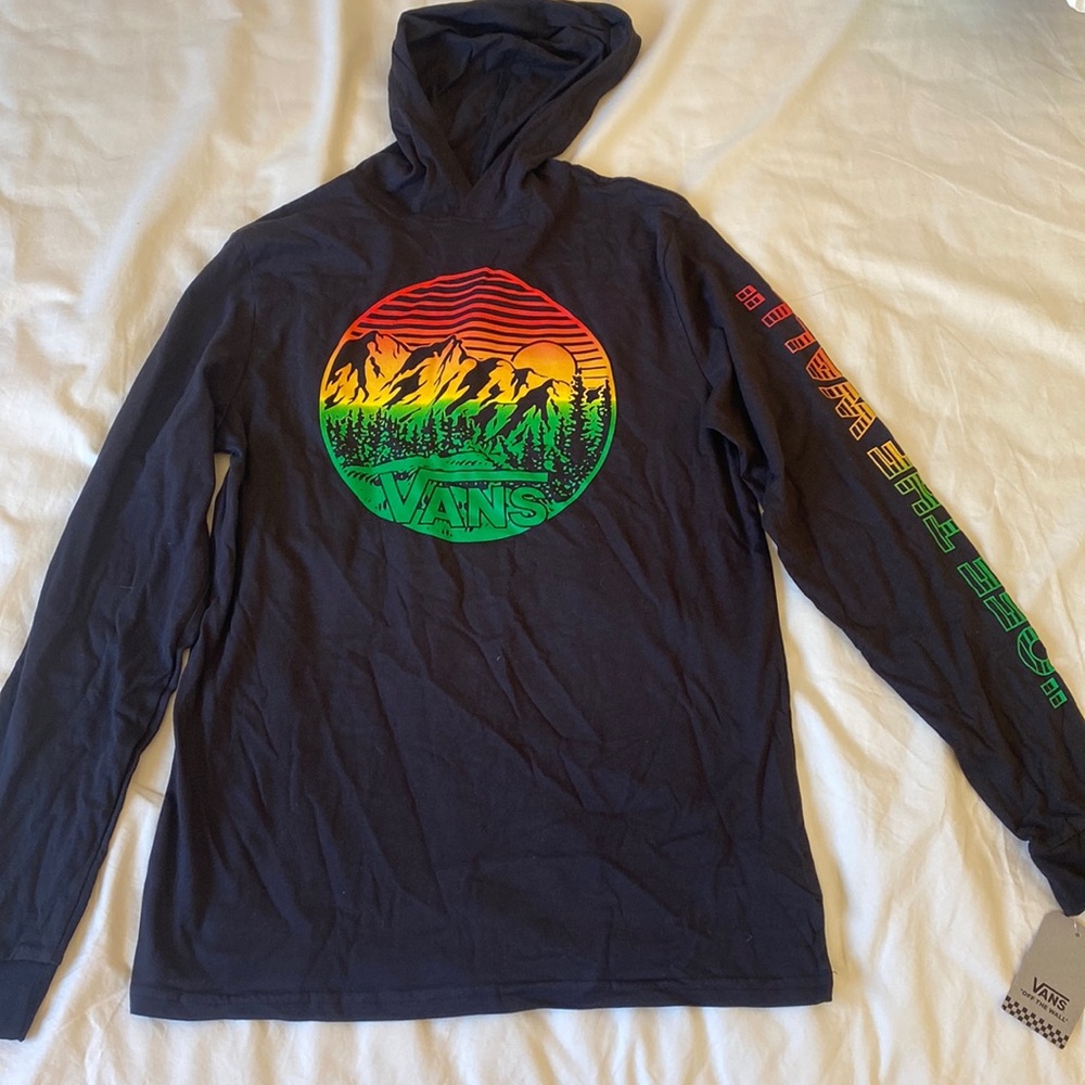 Vans Men’s Black Hoodie Size Small NWT